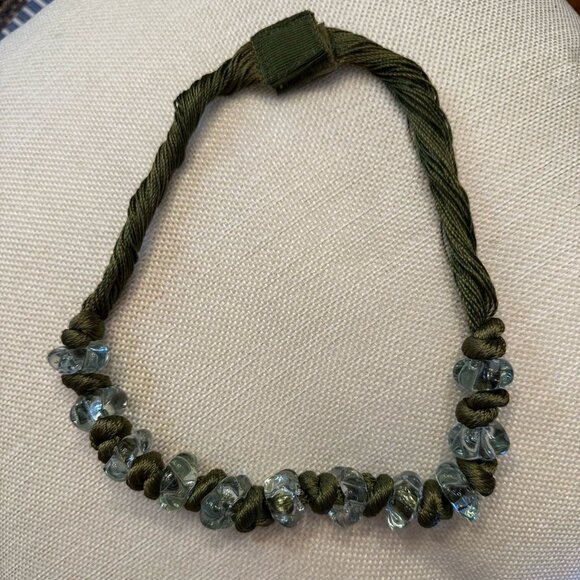 Tribal Necklace - Green Stones, Bohemian Chic - Picture 1 of 1